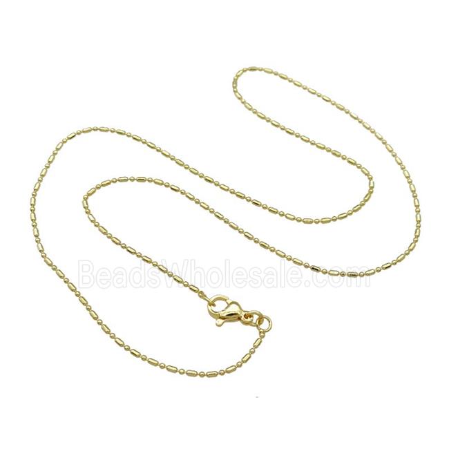Copper Necklace Chain Unfaded Gold Plated