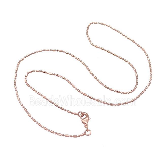 Copper Necklace Chain Unfaded Rose Gold