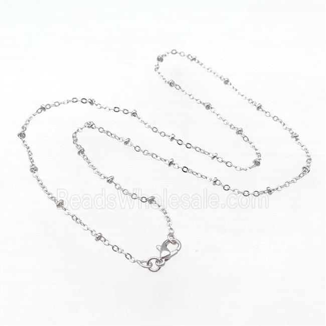 Copper Necklace Chain Unfaded Platinum Plated
