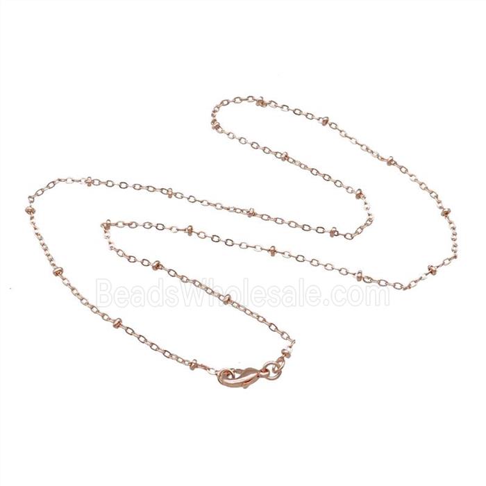 Copper Necklace Chain Unfaded Rose Gold