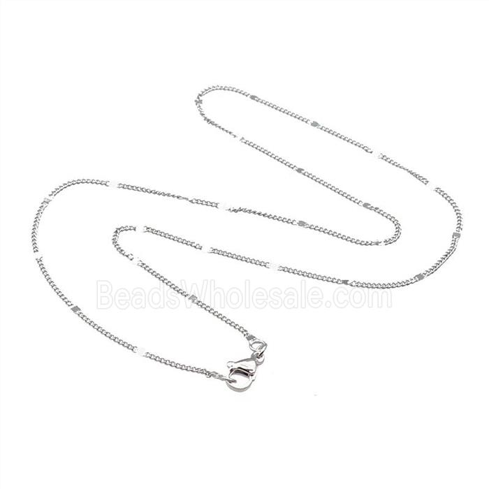 Copper Necklace Chain Unfaded Platinum Plated