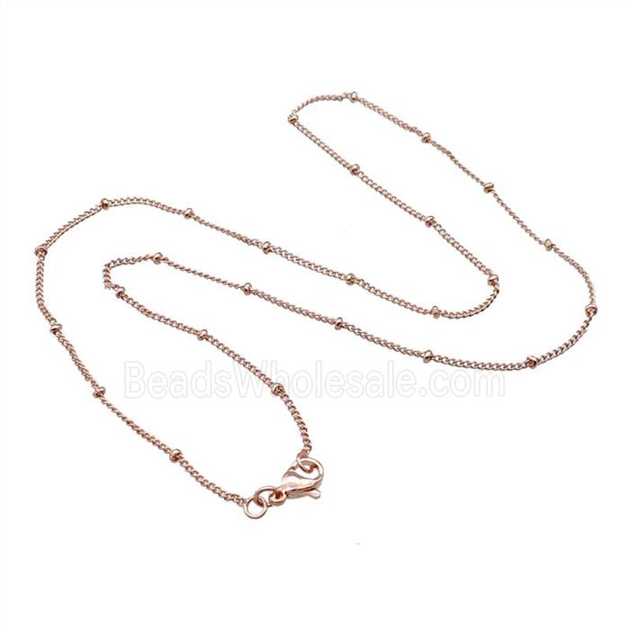 Copper Necklace Chain Unfaded Rose Gold
