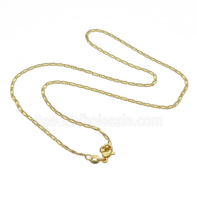Copper Necklace Chain Unfaded Gold Plated