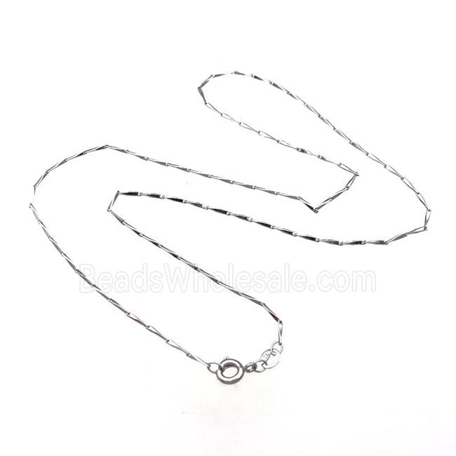 Copper Necklace Chain Unfaded Platinum Plated