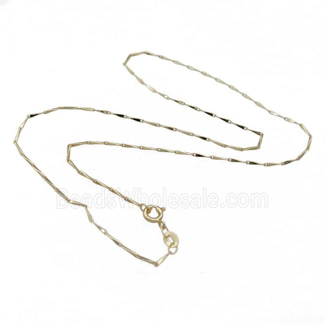 Copper Necklace Chain Unfaded Gold Plated