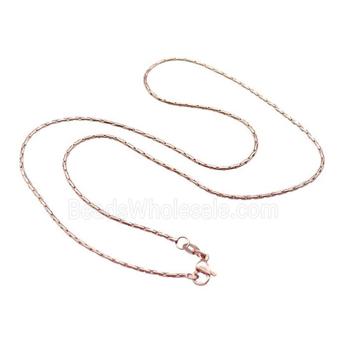 Copper Necklace Chain Unfaded Rose Gold