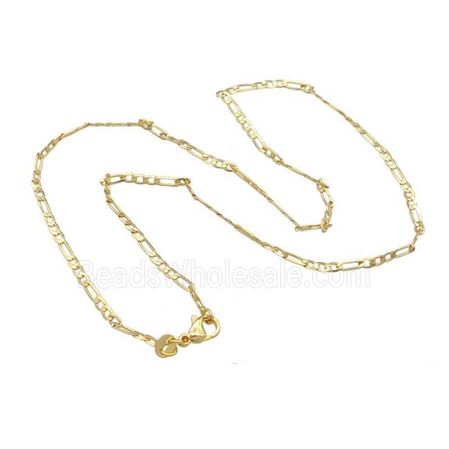 Copper Necklace Chain Unfaded Gold Plated