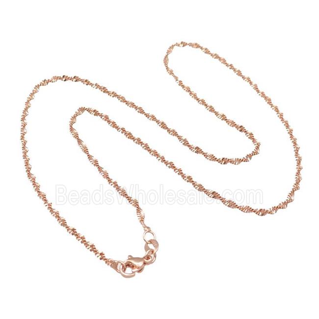 Copper Necklace Chain Unfaded Rose Gold