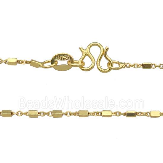 Copper Necklace Chain Unfaded Gold Plated