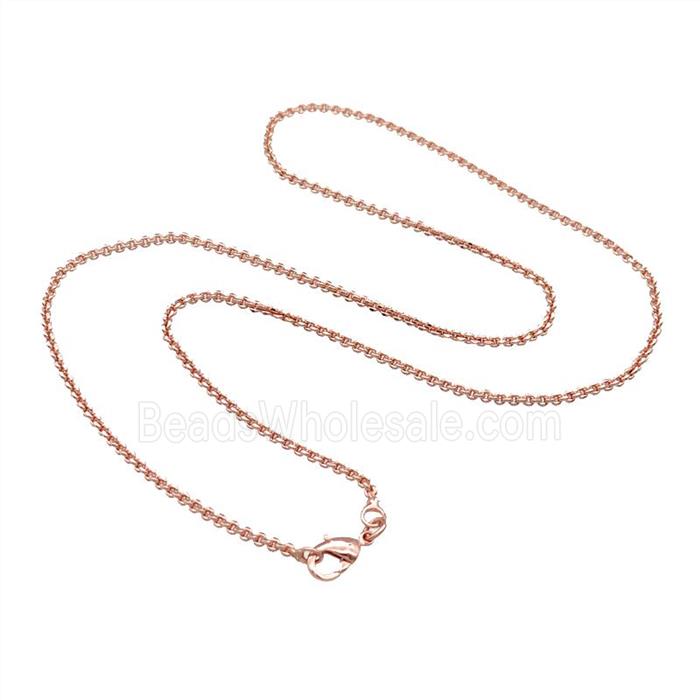 Copper Necklace Chain Unfaded Rose Gold