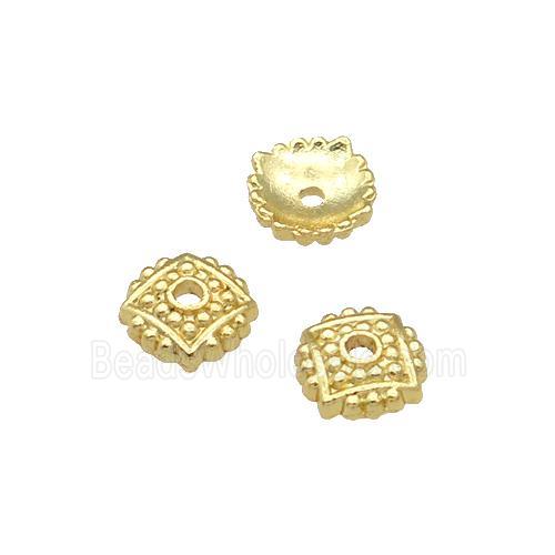 Copper BeadCaps Unfaded Gold Plated