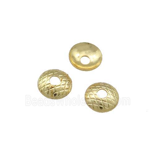 Copper BeadCaps Unfaded Gold Plated