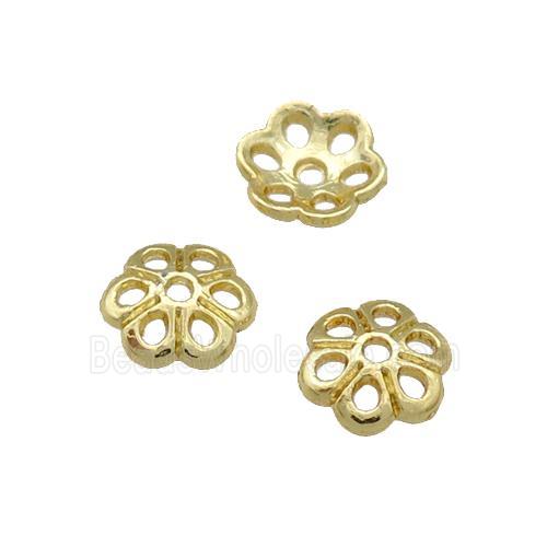 Copper BeadCaps Unfaded Gold Plated