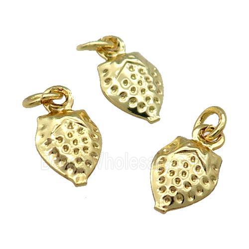 Copper Strawberry Pendant Unfade 18K Gold Plated