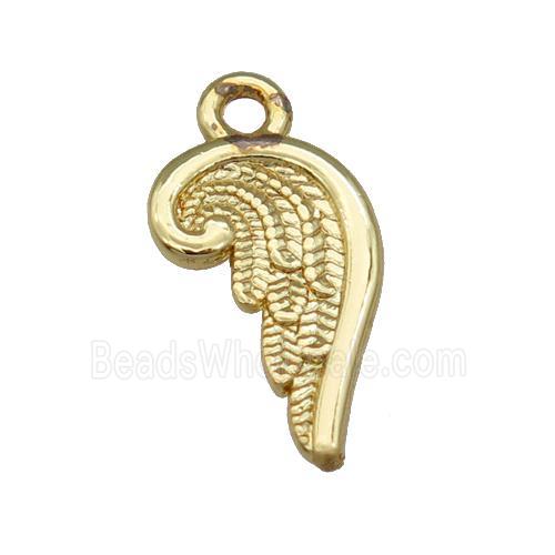 Alloy Wing Pendant Unfade 18K Gold Plated