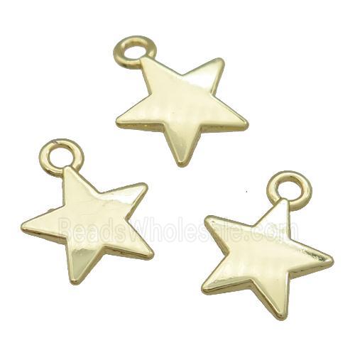 Alloy Star Pendant Unfade 18K Gold Plated
