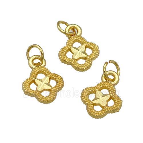 Alloy Clover Pendant Unfade 18K Gold Plated