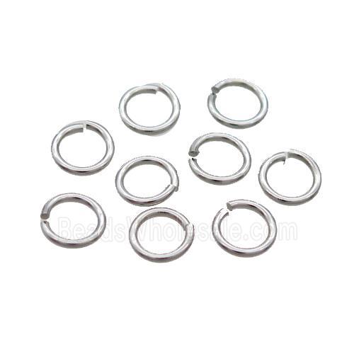 Copper Jump Ring Unfade Platinum Plated