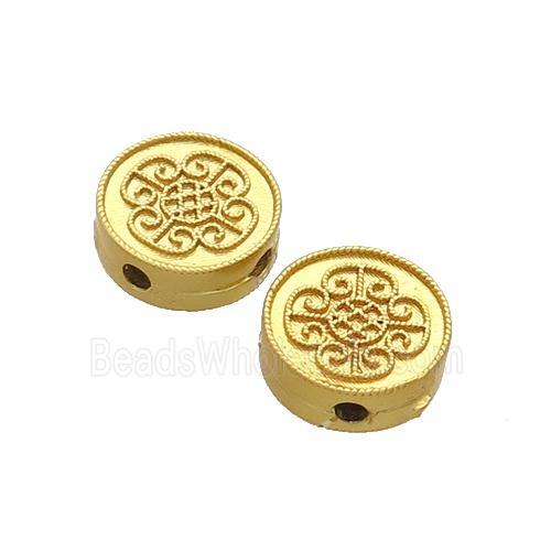 Copper Circle Beads Unfade Gold Plated
