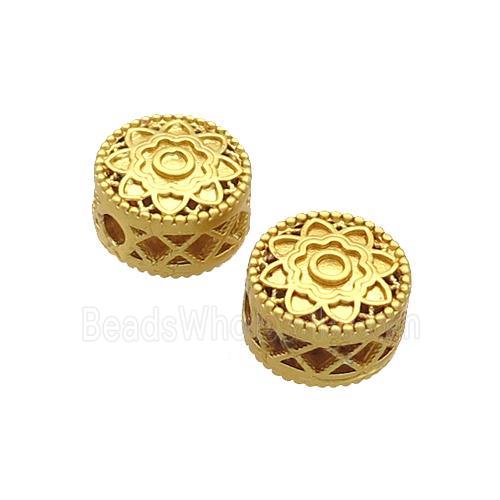 Copper Button Beads Unfade Gold Plated