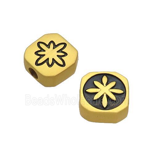 Copper Square Beads Northstar Large Hole Unfade Gold Plated