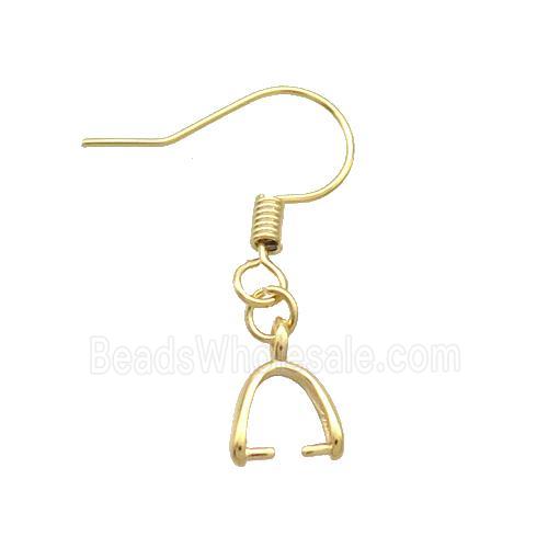 Copper Hook Earring Unfade Gold Plated