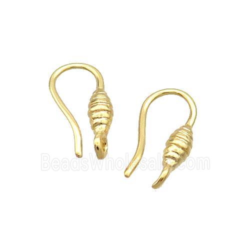 Copper Hook Earring Unfade Gold Plated