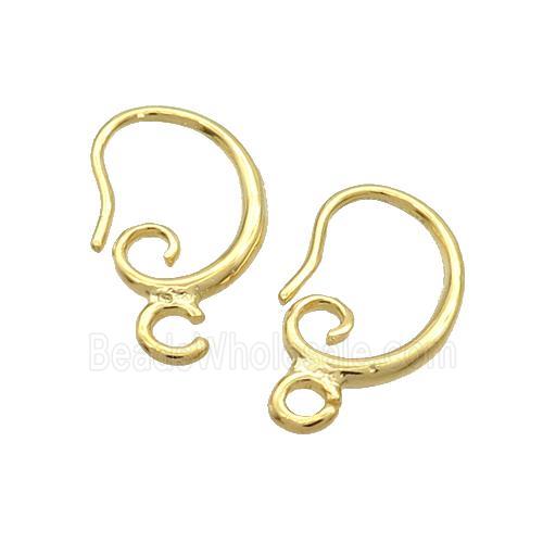 Copper Hook Earring Unfade Gold Plated