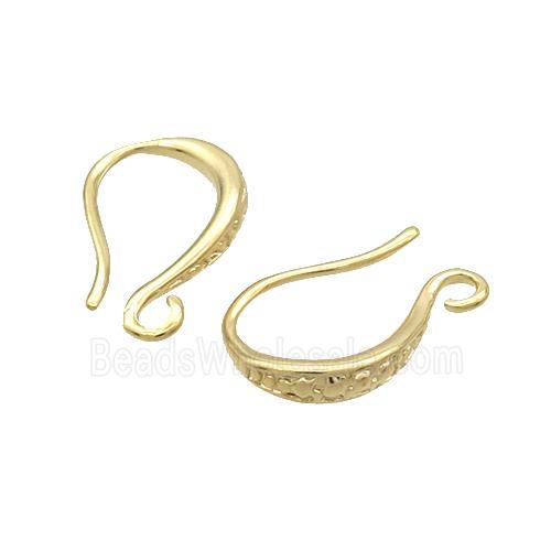 Copper Hook Earring Unfade Gold Plated