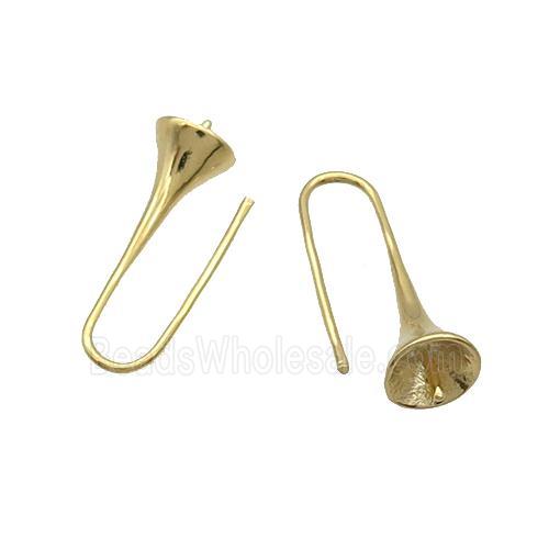 Copper Hook Earring Unfade Gold Plated