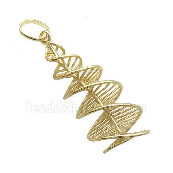 copper Pendant Gold Plated