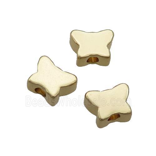 Copper Butterfly Beads Gold Plated