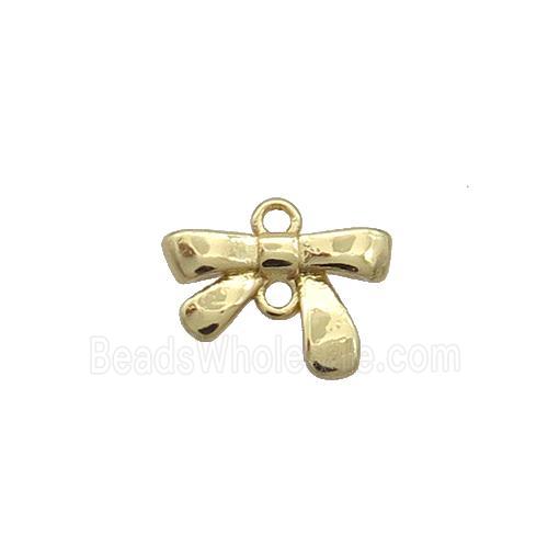 Copper Bowknot Pendant Gold Plated