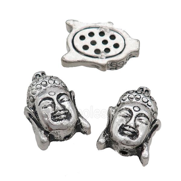 Tibetan Style Buddha Beads Zinc Antique Silver