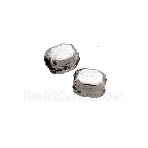 Tibetan Style Zinc Tube Beads Antique Silver