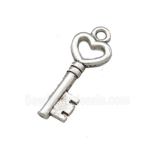 Tibetan Style Zinc Key Pendant Antique Silver