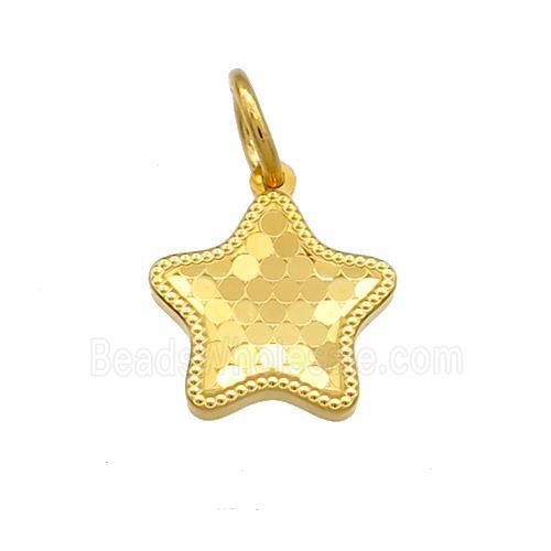 Copper Star Pendant Unfade 18K Gold Plated