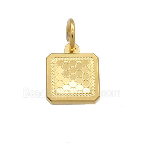 Copper Square Pendant Unfade 18K Gold Plated