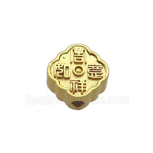 Copper Talisman Beads Gold Plated