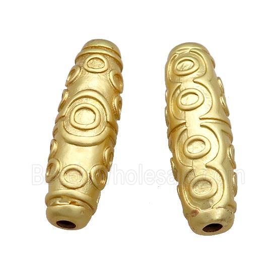 Copper Rice Beads Eye Large Hole Unfade Gold Plated