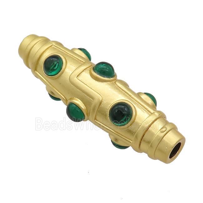 Copper Rice Beads Large Hole Unfade Gold Plated