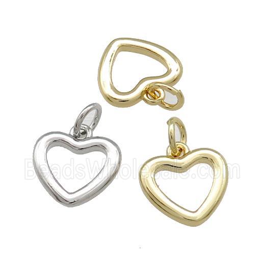 Copper Lock Pendant Heart Mixed