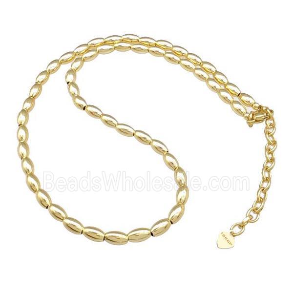 Copper Necklace Adjustable Gold Plated