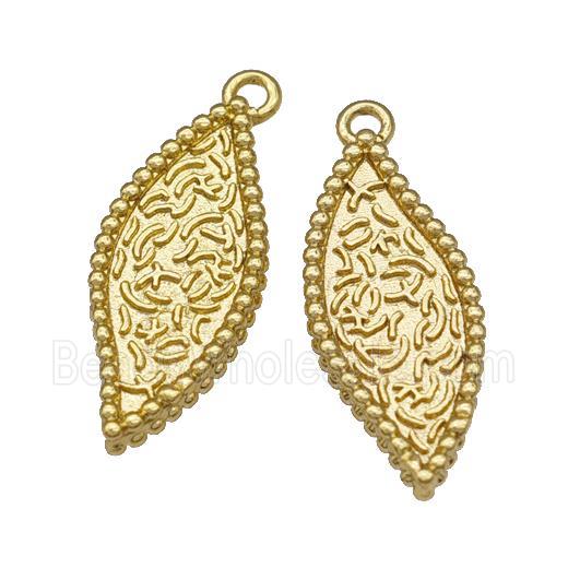 Copper Leaf Pendant Gold Plated