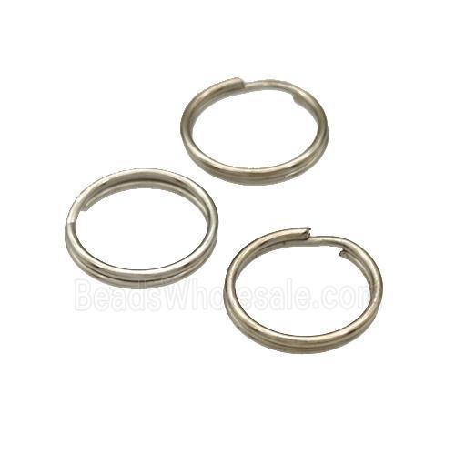 Iron Jump Ring Platinum Plated