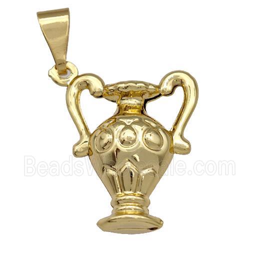 Copper Trophy Charms Pendant Gold Plated