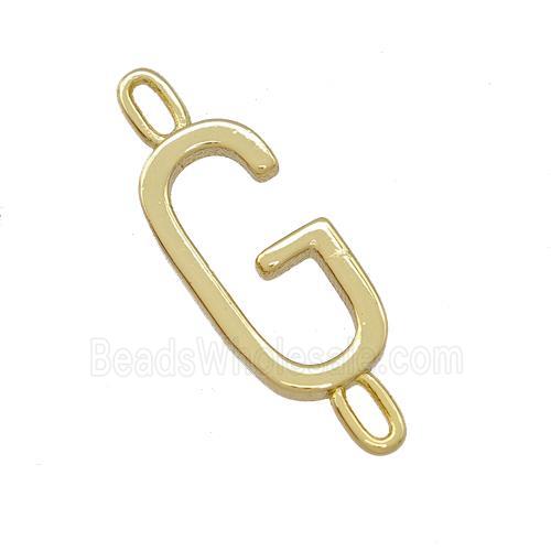 Copper Connector Letter-G Gold Plated
