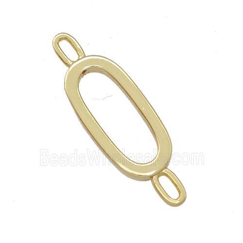 Copper Connector Letter-O Gold Plated