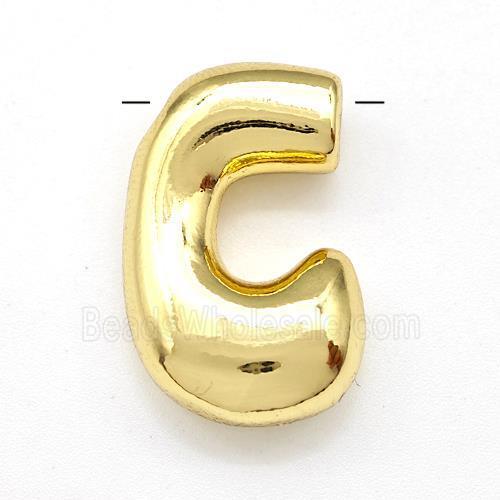 Copper Letter-C Pendant Gold Plated