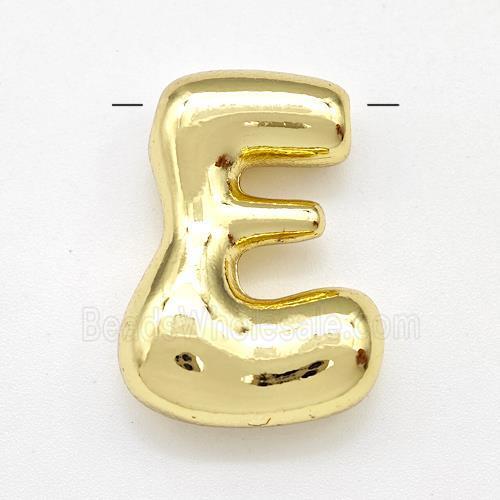 Copper Letter-E Pendant Gold Plated
